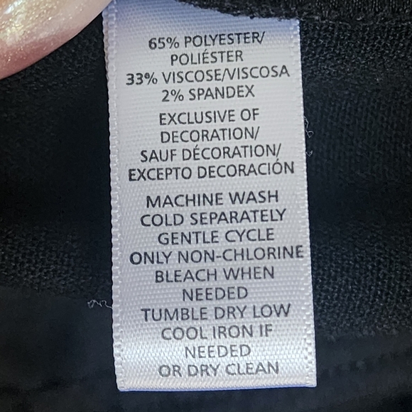 Loft Black with White Stripe Dress Marisa Trouser Pants - Picture 10 of 10